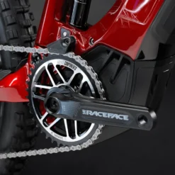 Haibike AllMtn CF 12 MTB Volledig - Glans Mat Dyn Rood Zwart 17 Haibike AllMtn CF 12 MTB Volledig - Glans Mat Dyn Rood Zwart -Exporteren Rij Licht Winkel Haibike MY22 Detail Crank AllMtn CF 12