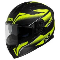 Integraalhelm IXS1100 2.3 - Zwart Mat-geel Fluo
