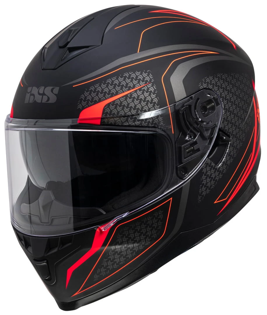 Integraalhelm IXS1100 2.4 - Zwart Mat-rood 1 Integraalhelm IXS1100 2.4 - Zwart Mat-rood