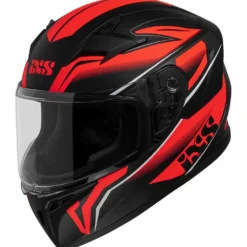 Integraalhelm IXS136 2.0 Kids Zwart Mat-rood