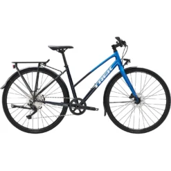 Trek FX 3 Disc Uitgerust Stagger Alpine Blue Naar Deep Dark Blue Fade